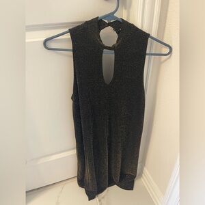 Black Shimmer Sleeveless Dress